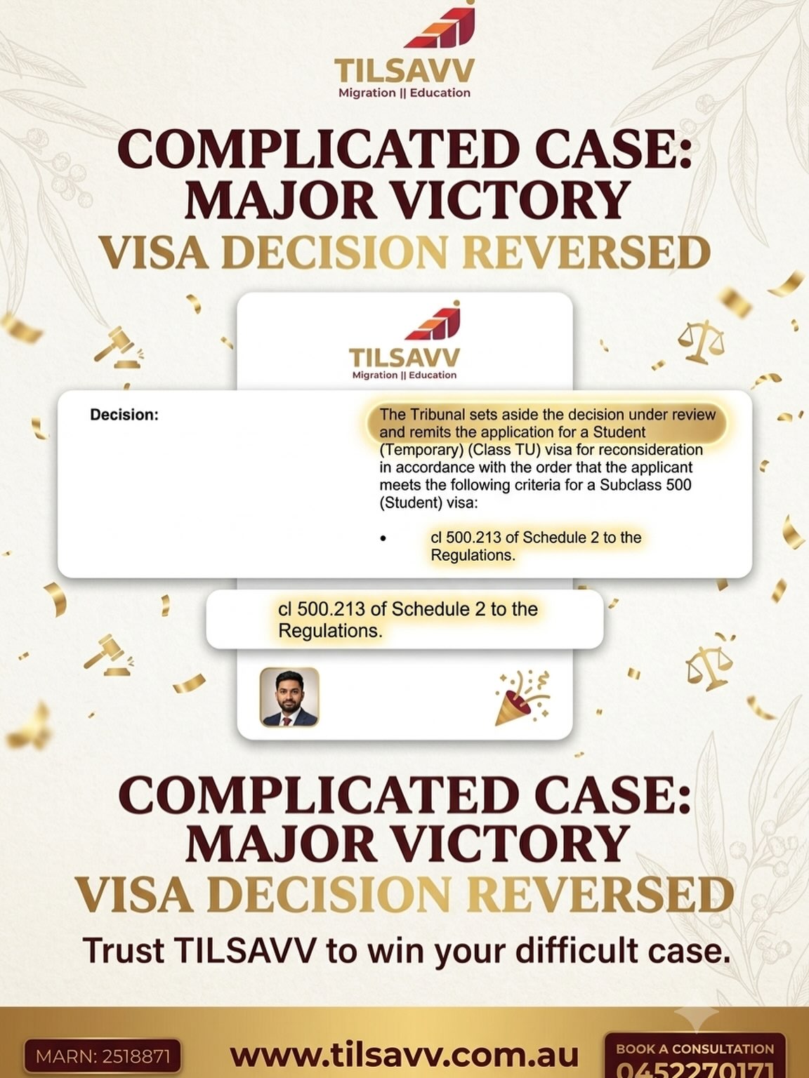 Outcome evidence from TILSAVV’s A complex review matter social poster